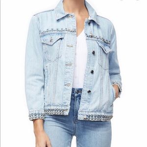 NWT Good American Boyfriend Denim Jacket Size 0/1